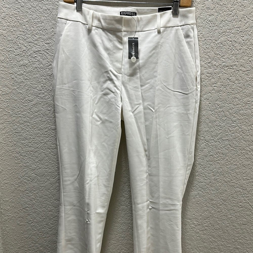 Express White Tailored Trousers Sleek Design
